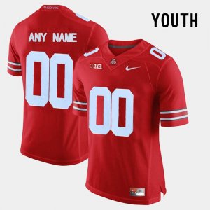 NCAA Ohio State Buckeyes Youth #00 Customized Limited Red Nike Football College Jersey DUO3445NG